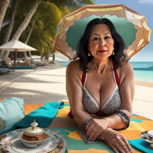 Confident Woman Unbothered by Societal Expectations