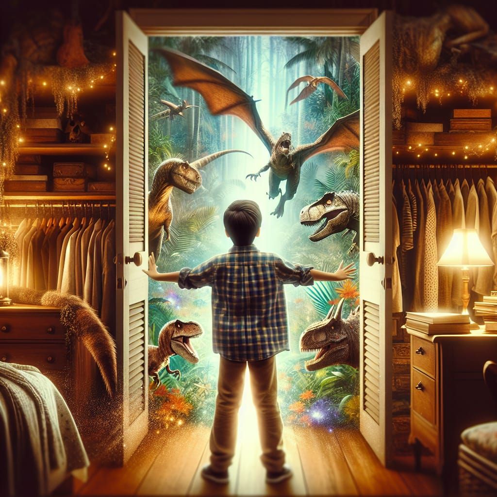 Magical Jungle Discovery Through Bedroom Closet