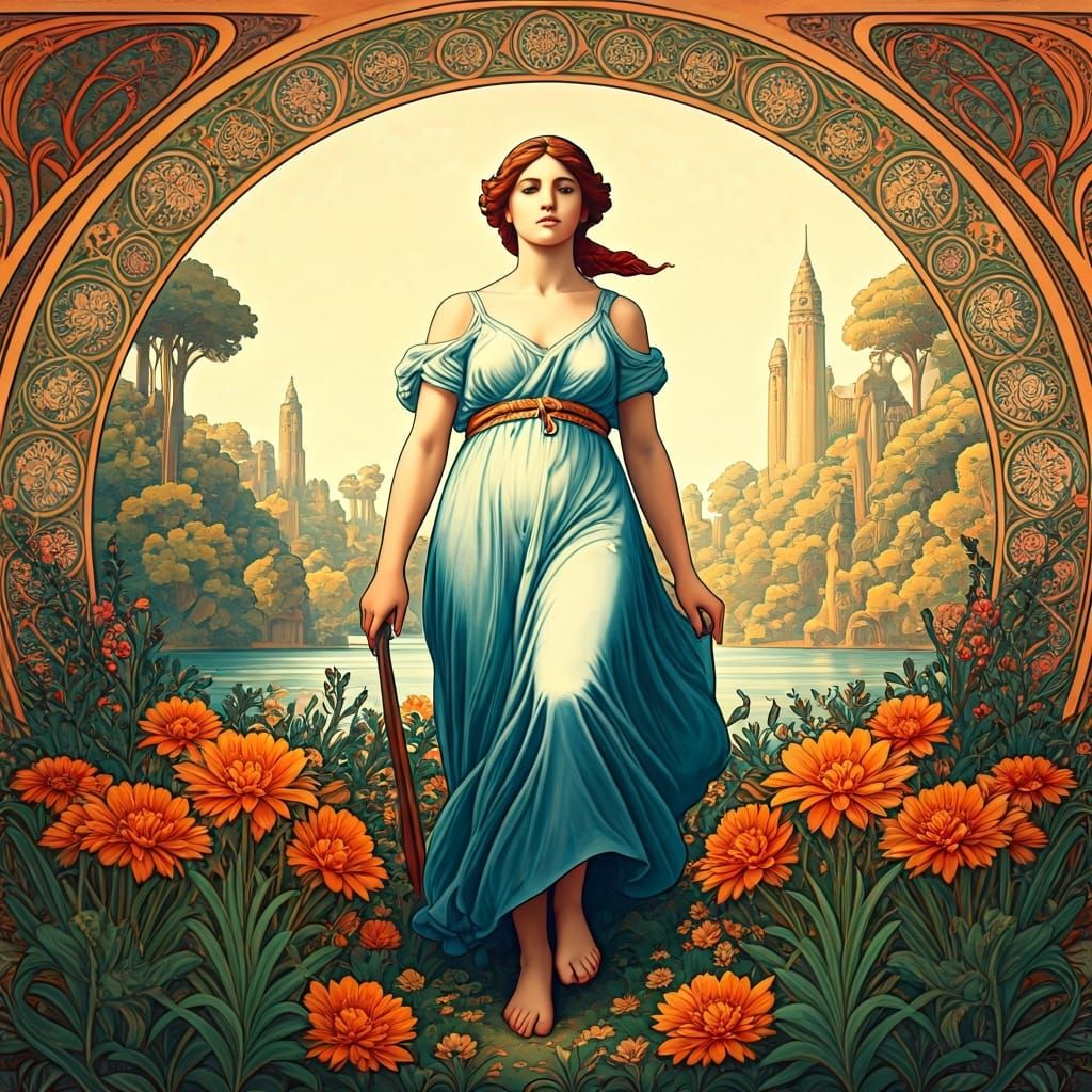 Marianne: Revolution and Peace in Art Deco Style