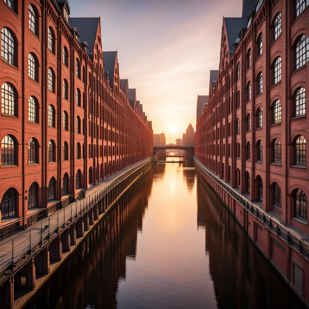 City of Hamburg, Germany - Speicherstadt