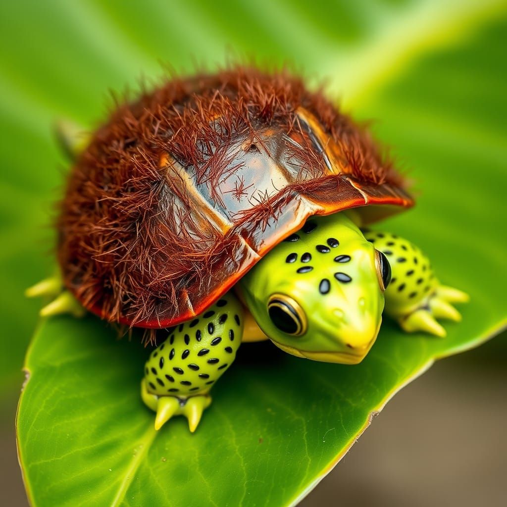 Kiwi Turtle: A Whimsical Food-Meets-Nature Creation