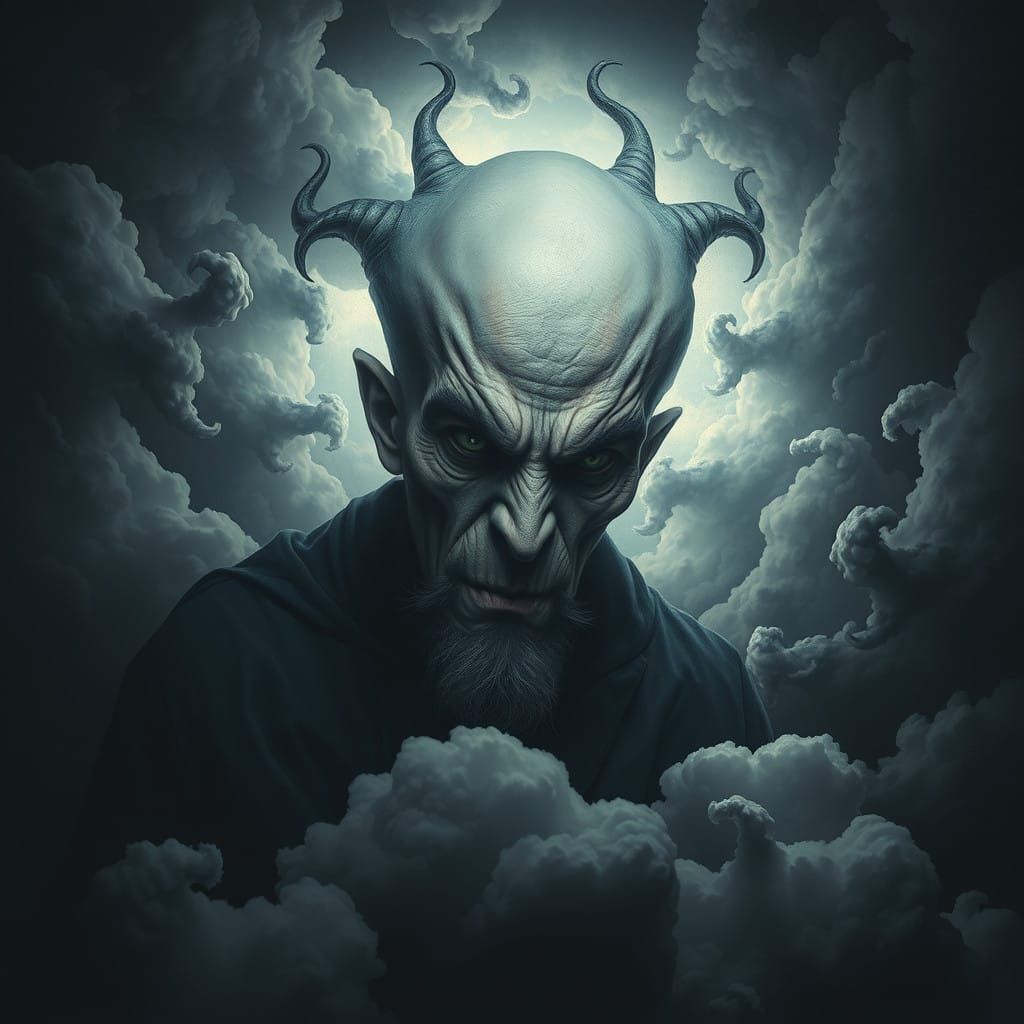 Mysterious Malevolent Jester on Dark Cloud