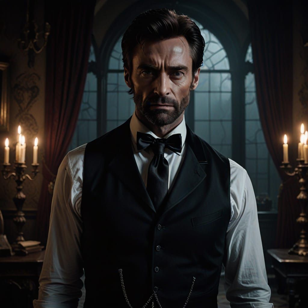 Elegant Vampire in Dark, Moody Luxury