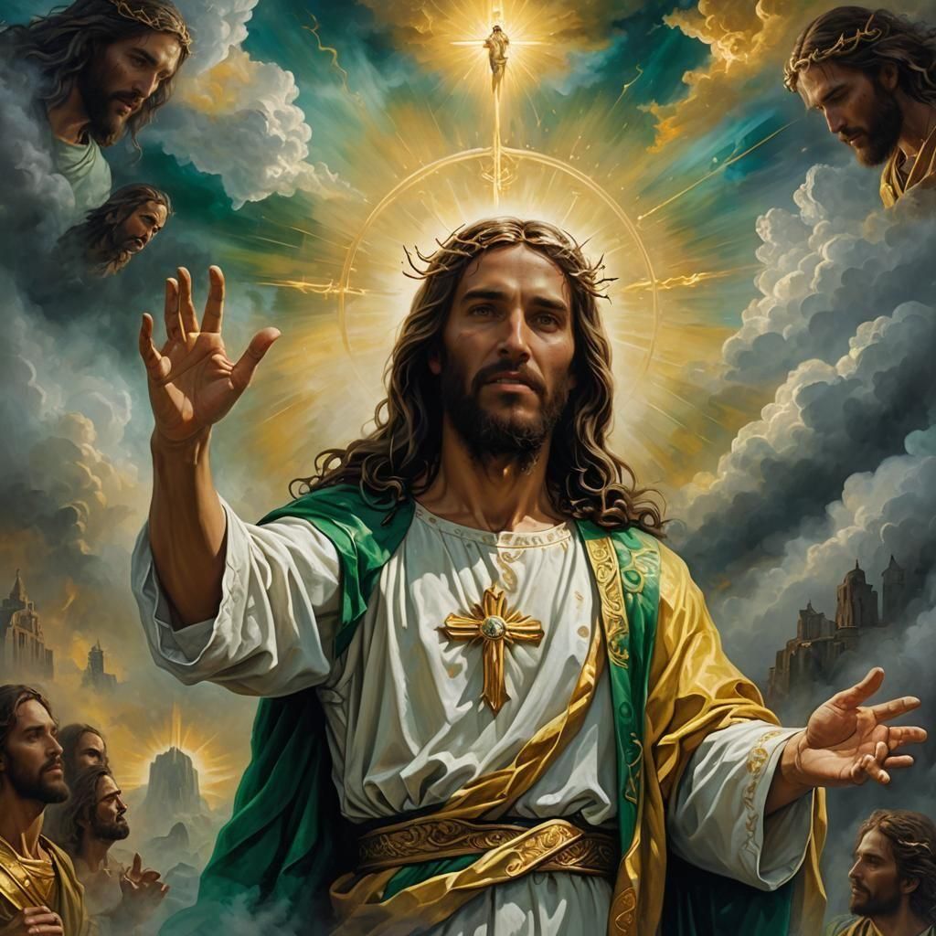 Jesus Christ Healing the Sick: Fantasy Concept Art