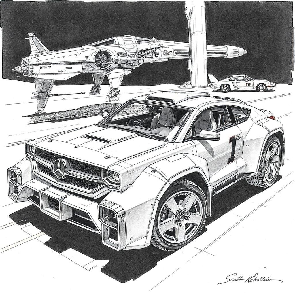 Futuristic Cars and Spacecraft Concept Art