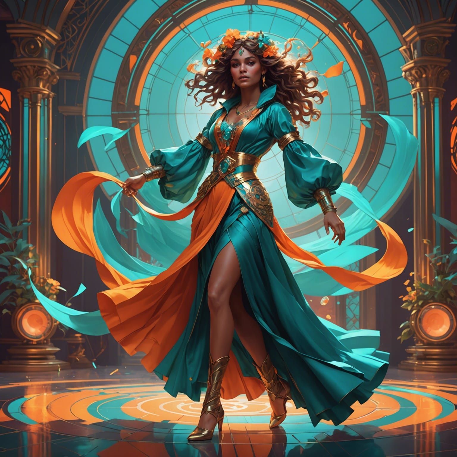 80s and 90s Music Dance Party, Digital Art