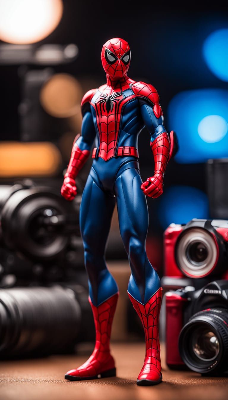 Marvel Action Figure in a High-Quality Product Photography S...