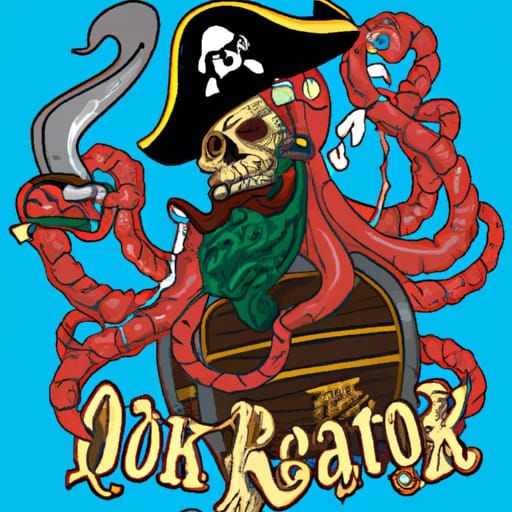 Pirate Kraken Lord Illustration