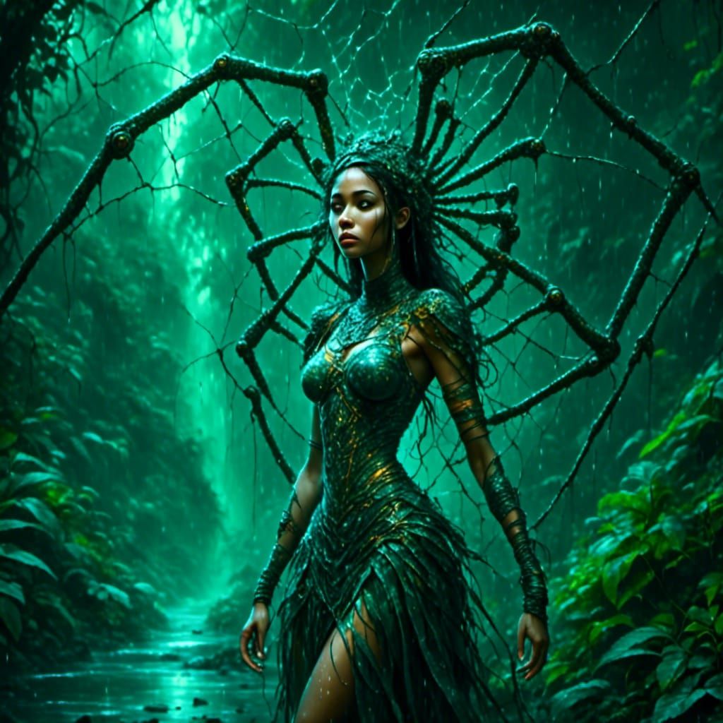 Forest spider girl