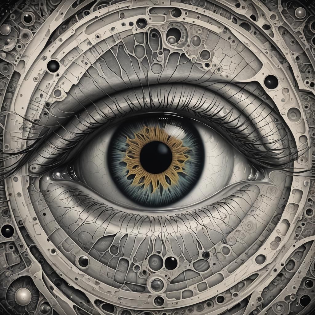Holographic Eye: Futuristic Digital Art