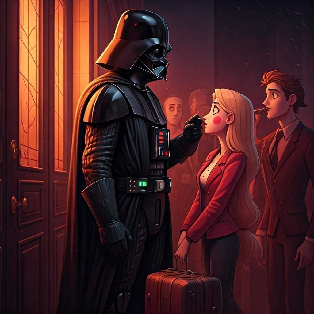 Darth Vader Arrives at Hazbin Hotel, Intimidating Charlie Ma...