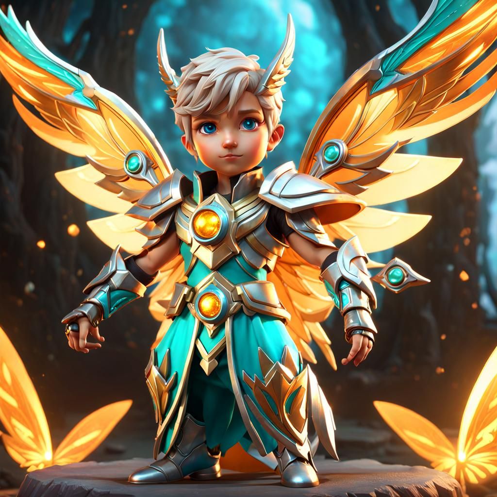 Chibi Fairy Mage in Cinematic 3D Render