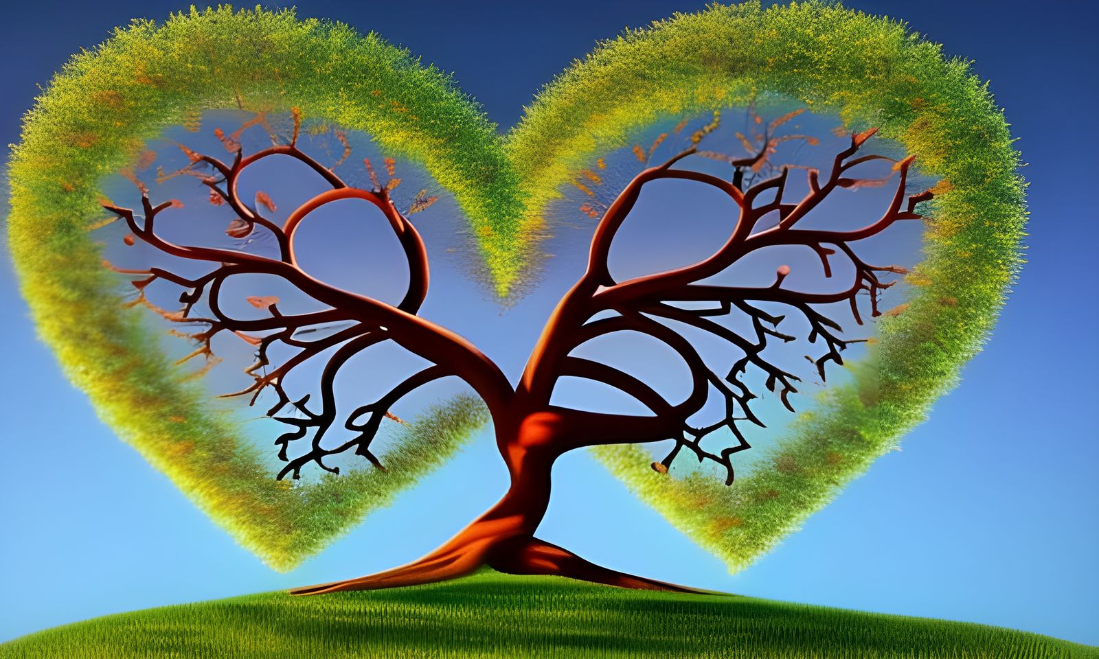 Perfect Heart Shaped Tree of Life