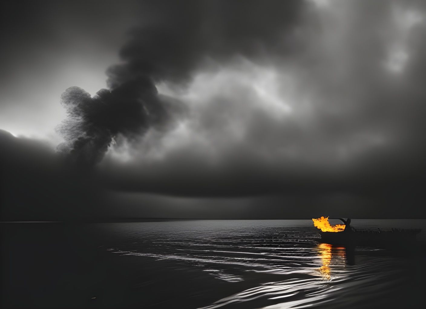 Intricate Fire Breathing Duck, Arthur Rackham Style