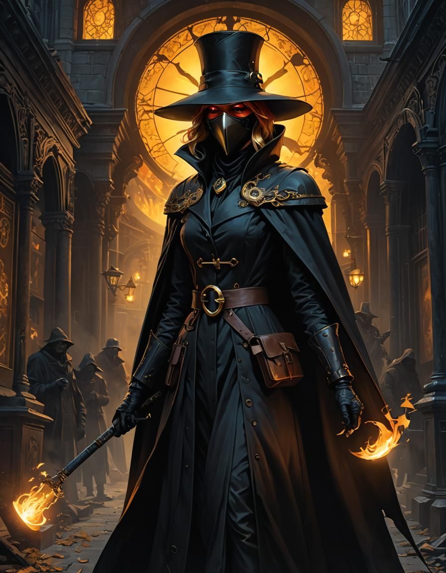 Sunset Shimmer as Plague Doctor Concept Art