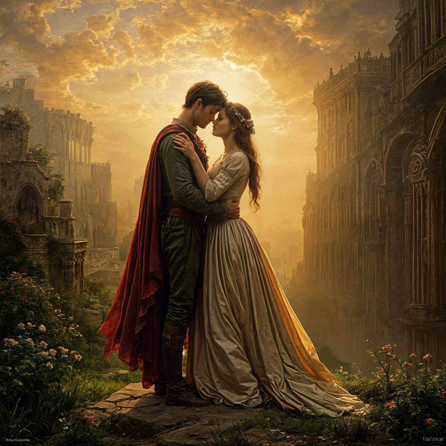 Romeo and Juliet in a Turner Landscape