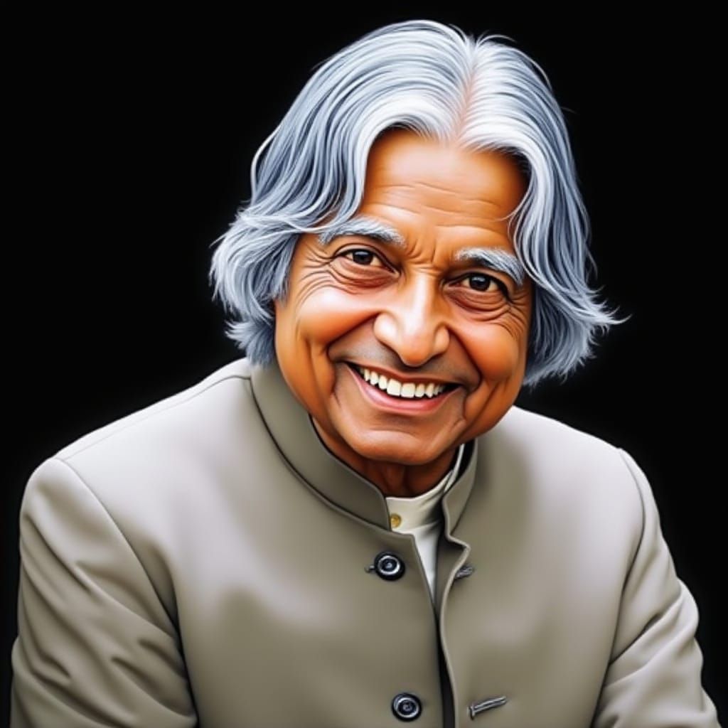 Warm Portrait of Dr. APJ Abdul Kalam