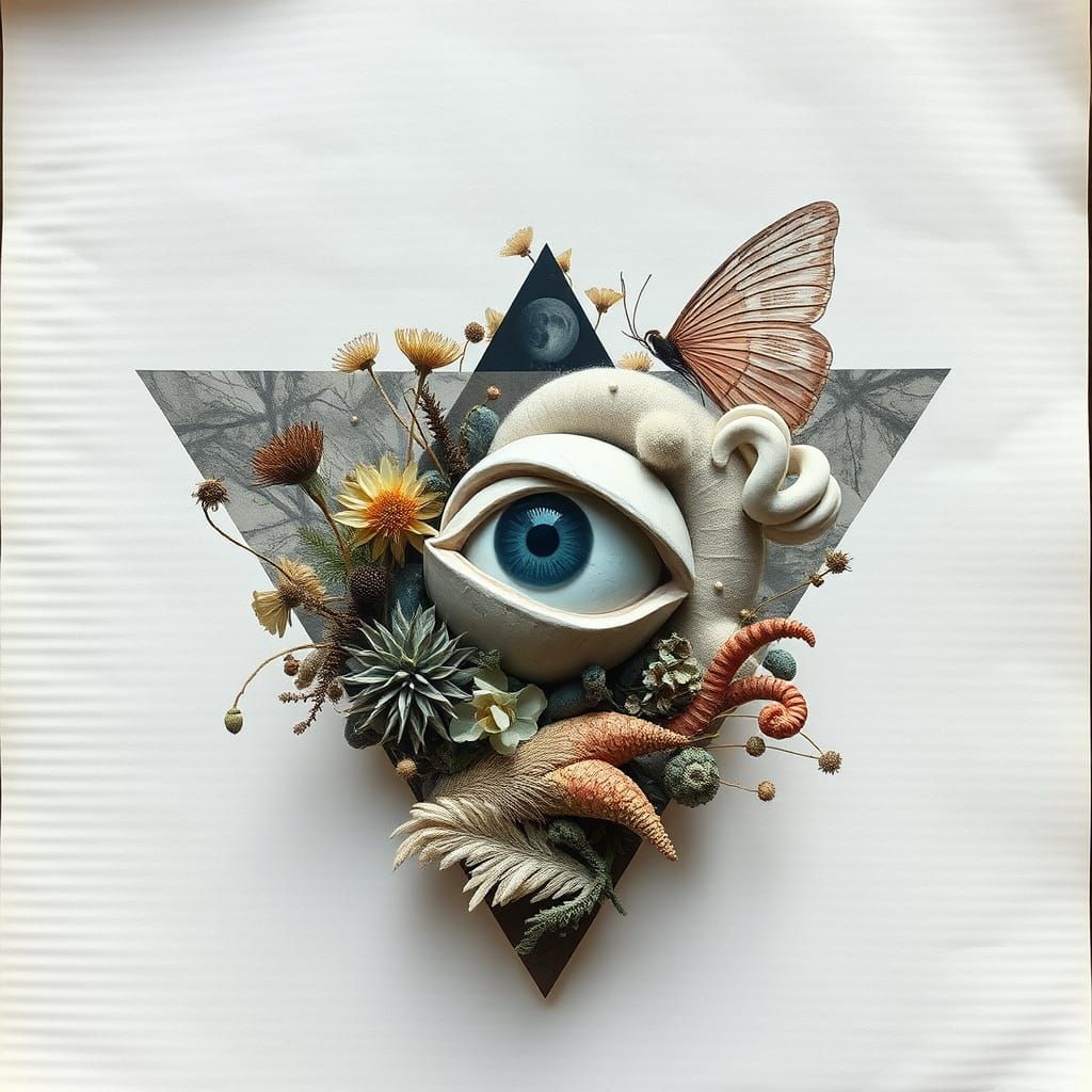 Surrealist Hyper-Realistic Double Exposure Artwork