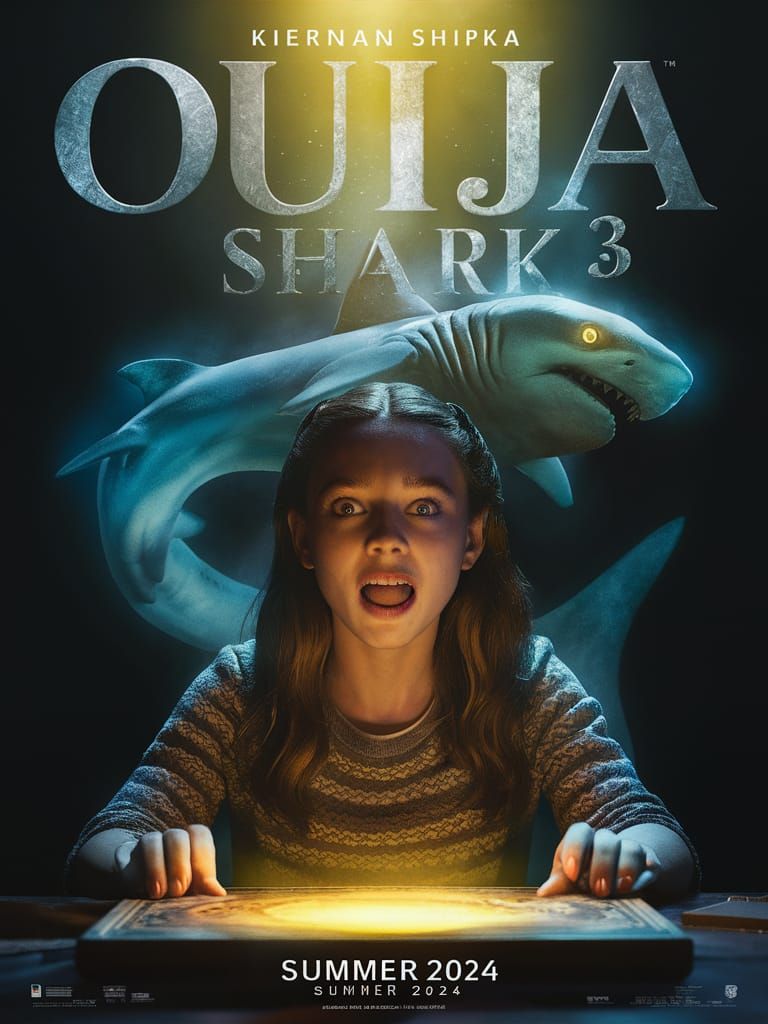 Ouija Shark 3 Movie Poster with Kiernan Shipka