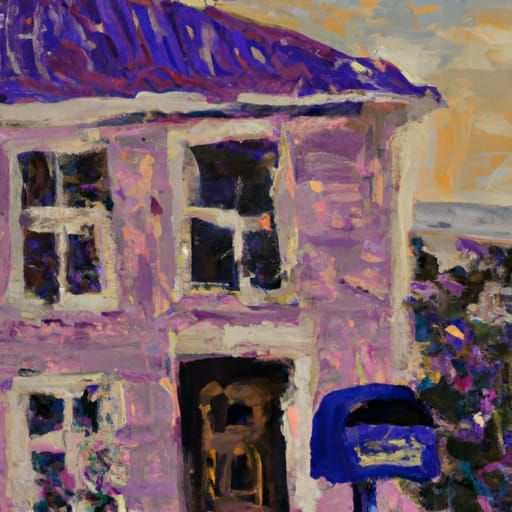 The house with the purple letterbox
