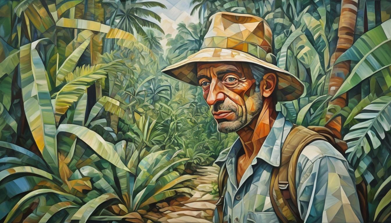 explorer in jungle