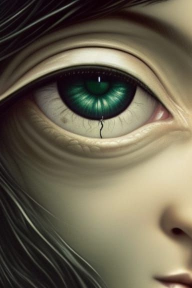 Ornate Dark Fantasy Eye in High Detail