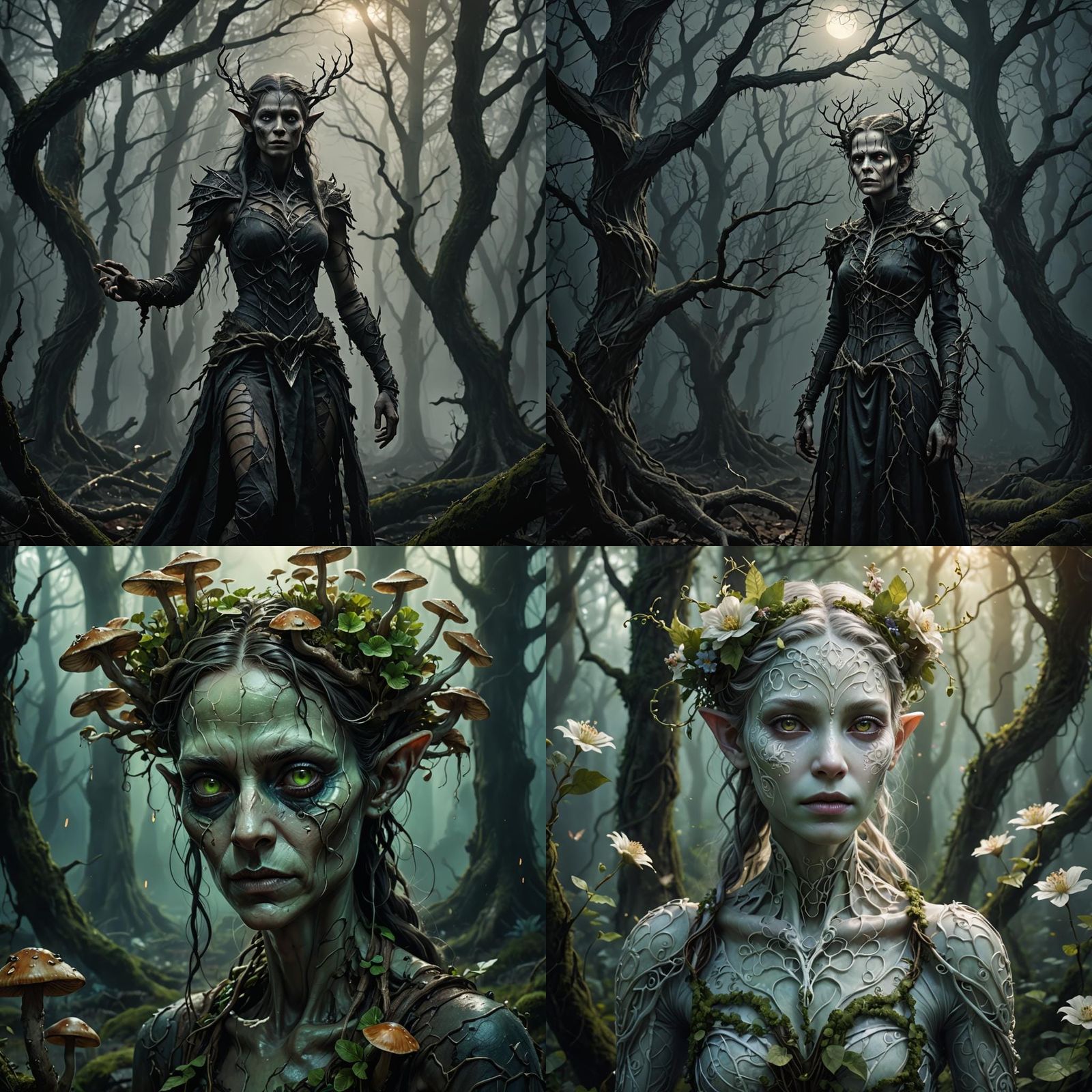 Hideous Disfigured Fey Creature: An AI Interpretation