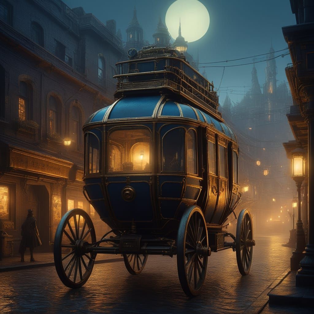 Steampunk Golem in Golden Glory