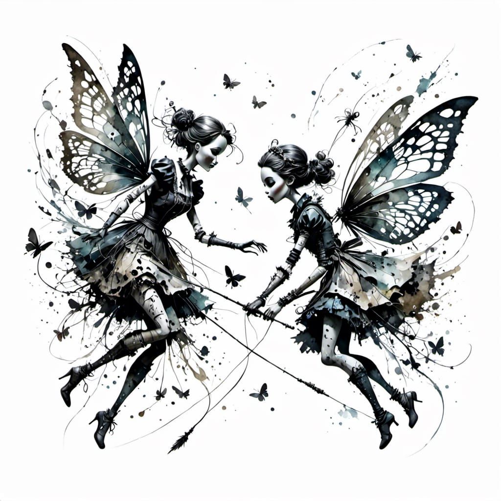 Teamwork Fly Catching in Detailed 3D Rendering