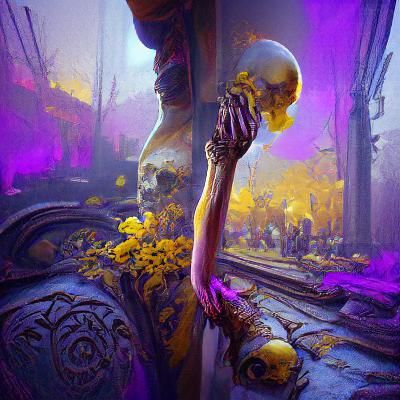 Death In Arm of Sociality: Dark Fantasy Art