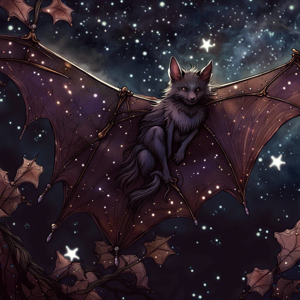 Beautiful fantasy bat