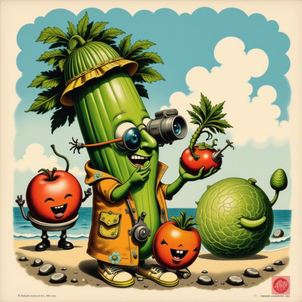 Cucumber Photographer Captures Grotesque Chibi Vegetable Fam...