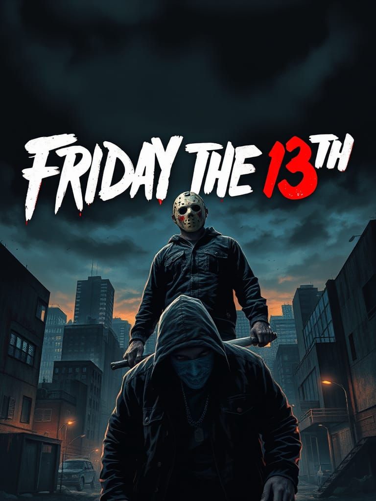 Friday the 13th: Gritty Gothic Horror Poster