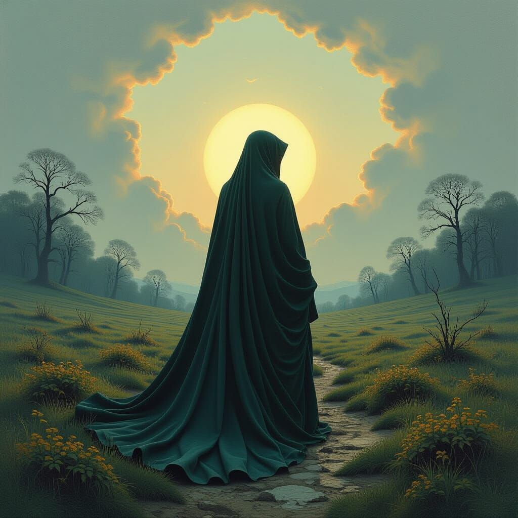 Seasons of Life: Surreal Symbolic Landscape