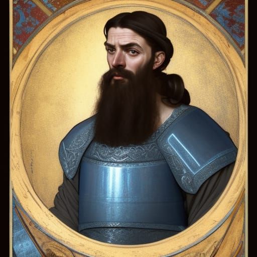 Portrait of a medieval Spanish king of Castile