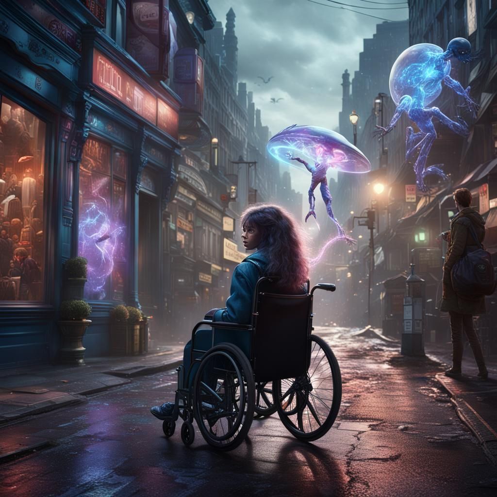 80's Girl with Freeze Powers vs Alien