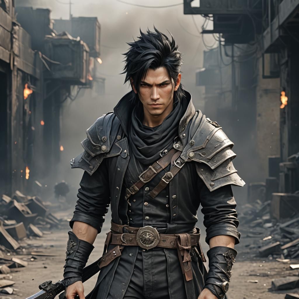 Final Fantasy Mage in Post-Apocalyptic Setting