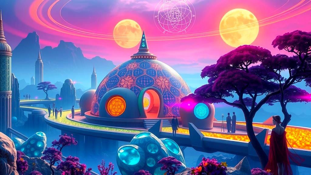 Solarpunk Utopia on an Alien World