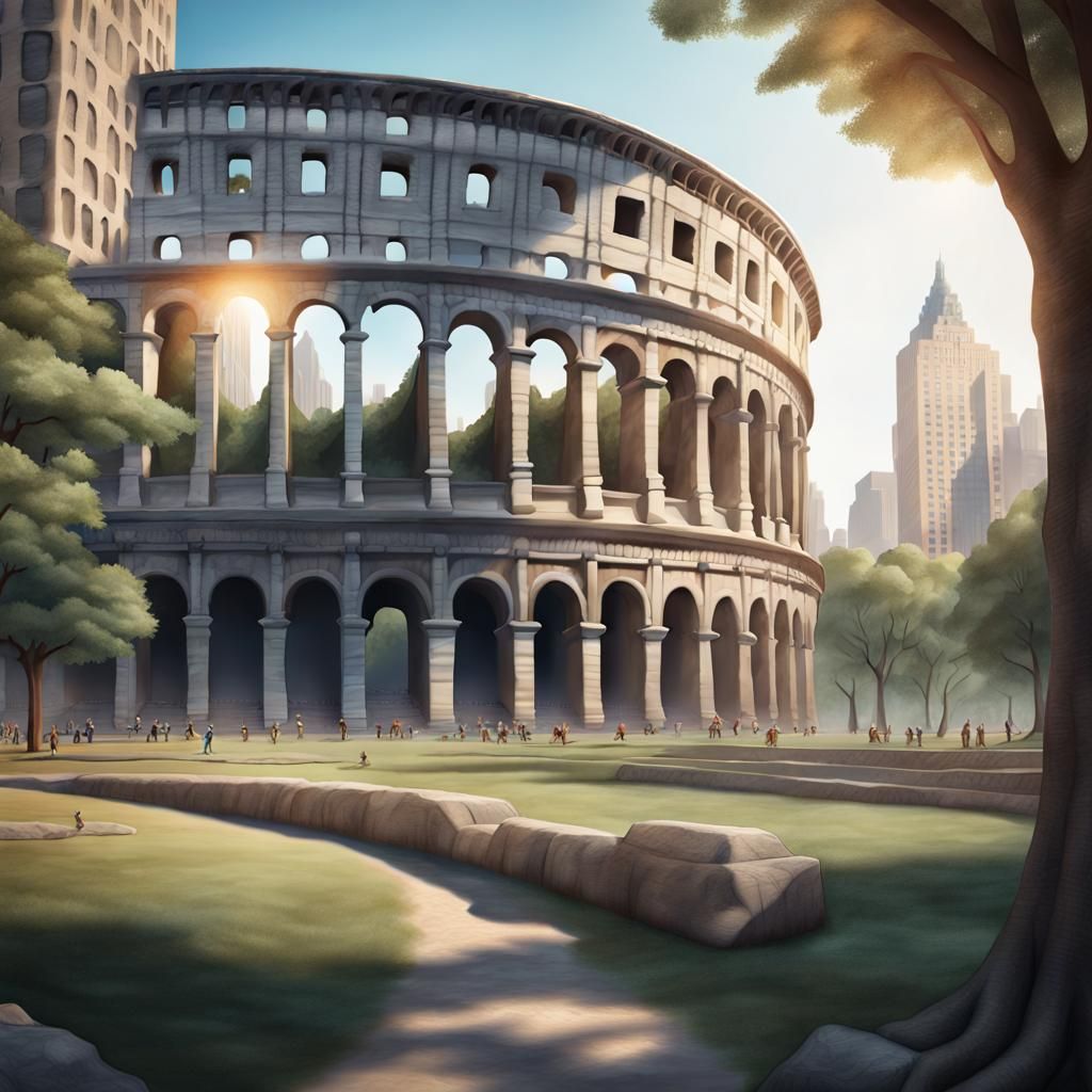 Colosseum Replaces Central Park in HD Render