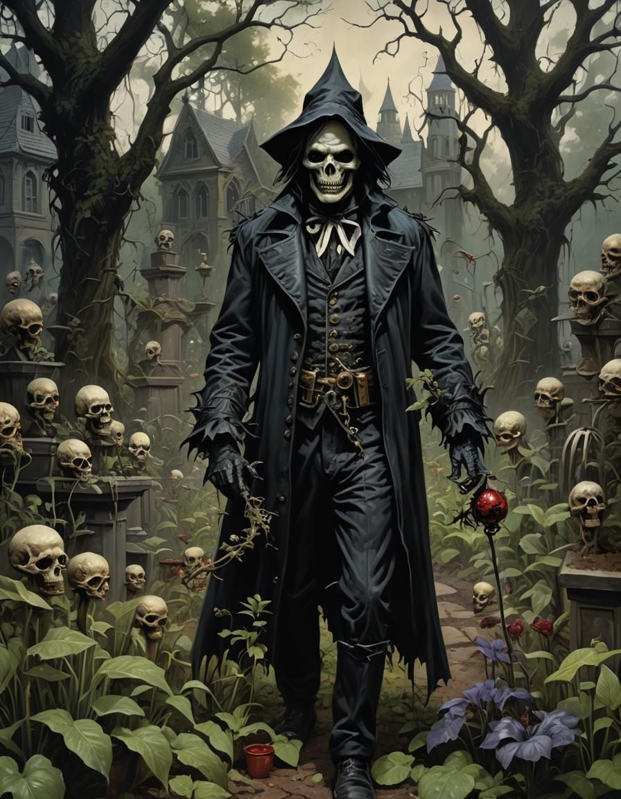 Sinister Gothic Poison Garden of Horror
