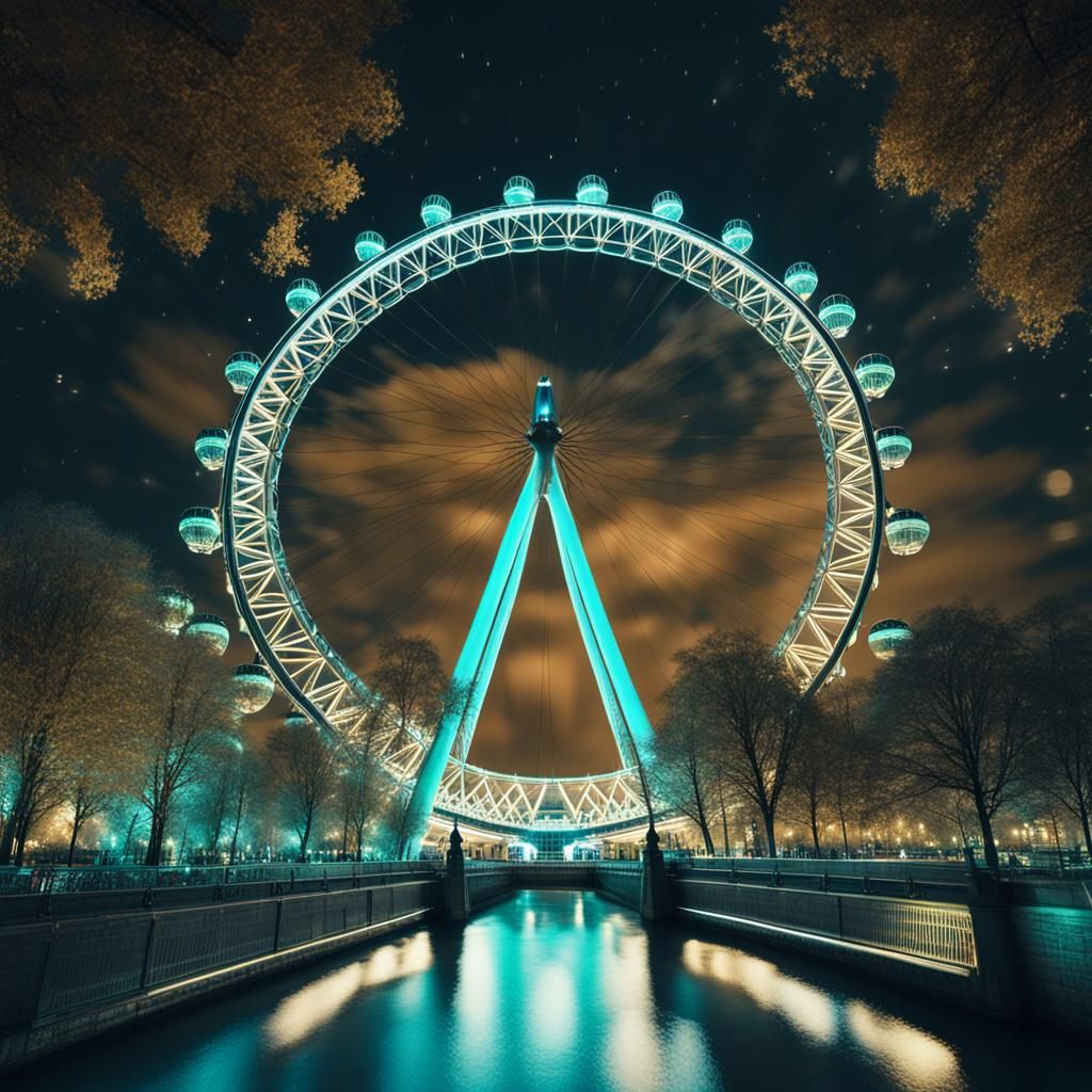 London Eye art deco-inspired style