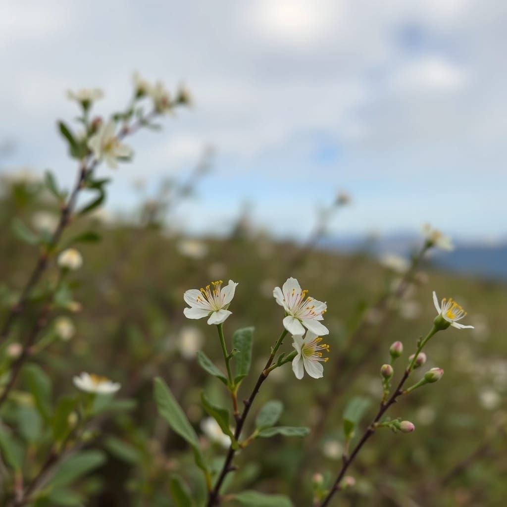 Single Cherry Blossom AI Generated Image