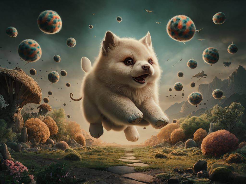 Fluffty Zoomorphs Doing High Jump