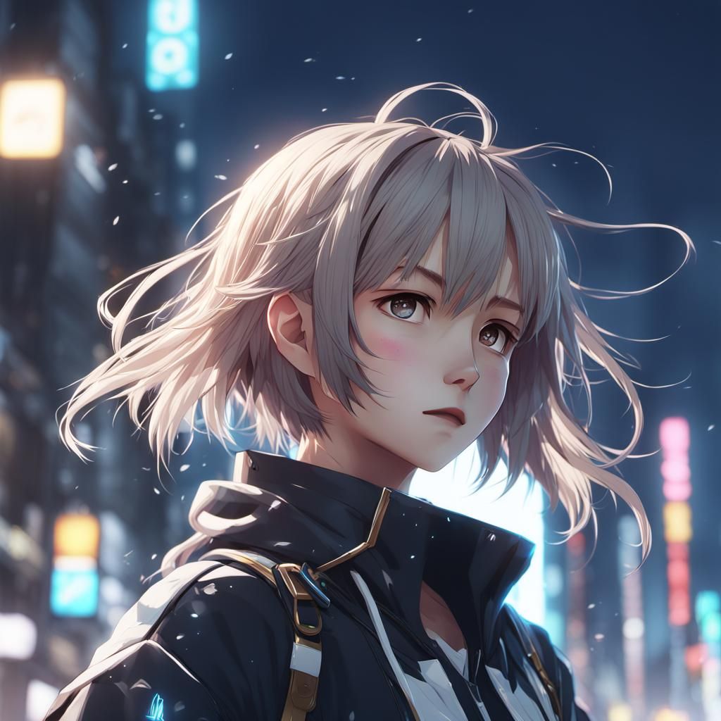 Anime Style 3D Art Inspired by WLOP