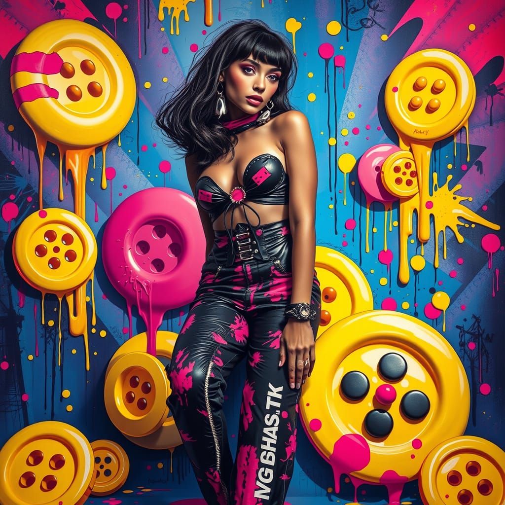 Surreal Pop Art Fashion Dreams in Neon Bright