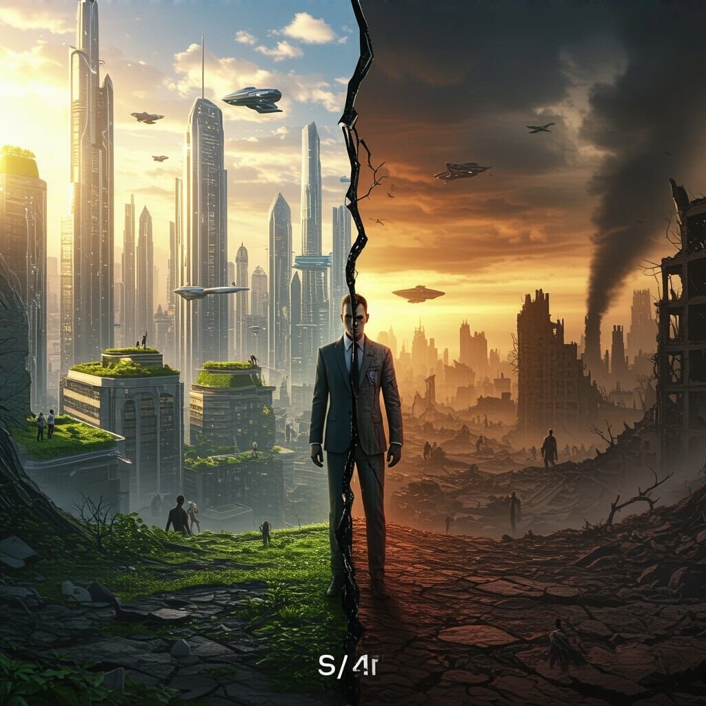 Utopia and Dystopia: A Split-Screen World