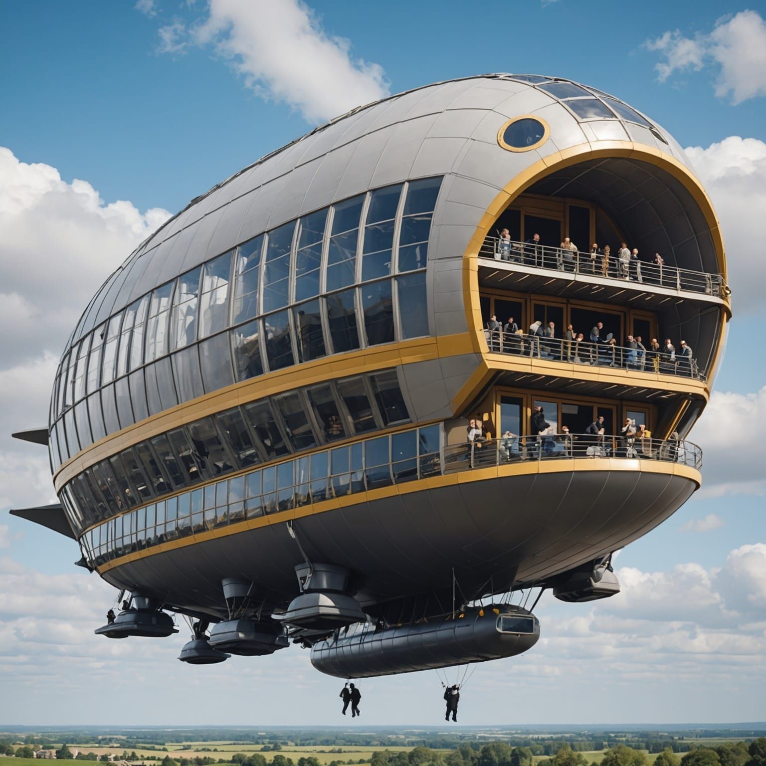 Rigid Airship Interior View
