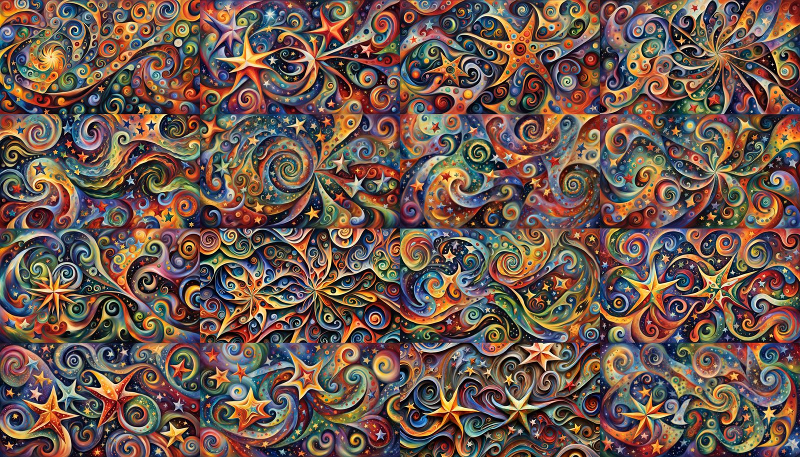 Cosmic Star Cluster Formation in Impasto Oil Style