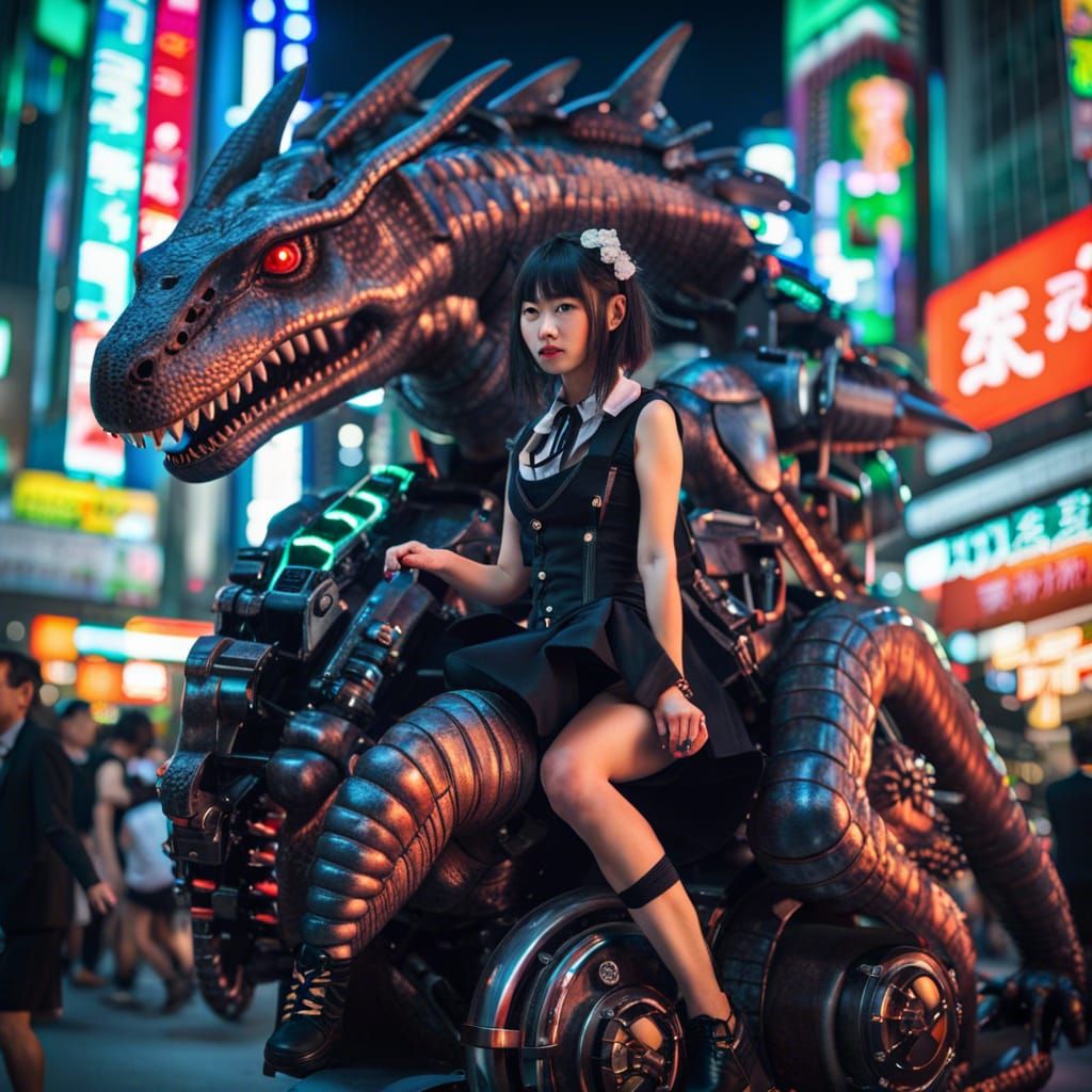 Me and my riding Kaiju ride