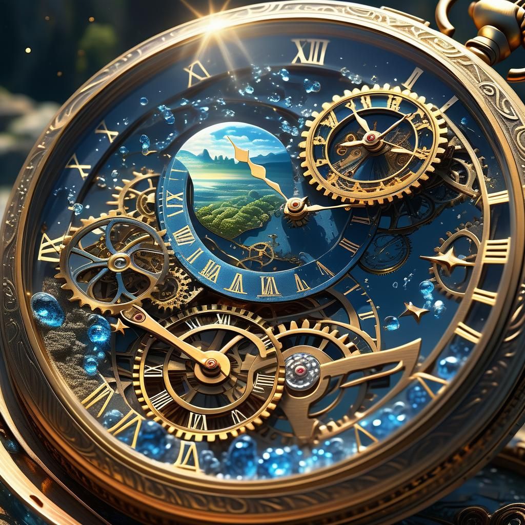 Fantasy Pocket Watch Opens Dreamlike Portal
